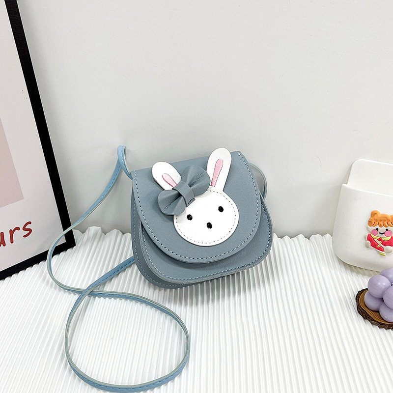 Korean Women Bag Children's Bag Cute Rabbit Girls' Shoulder Messenger Bag Fashion Princess Mini Coin Accessory Bag