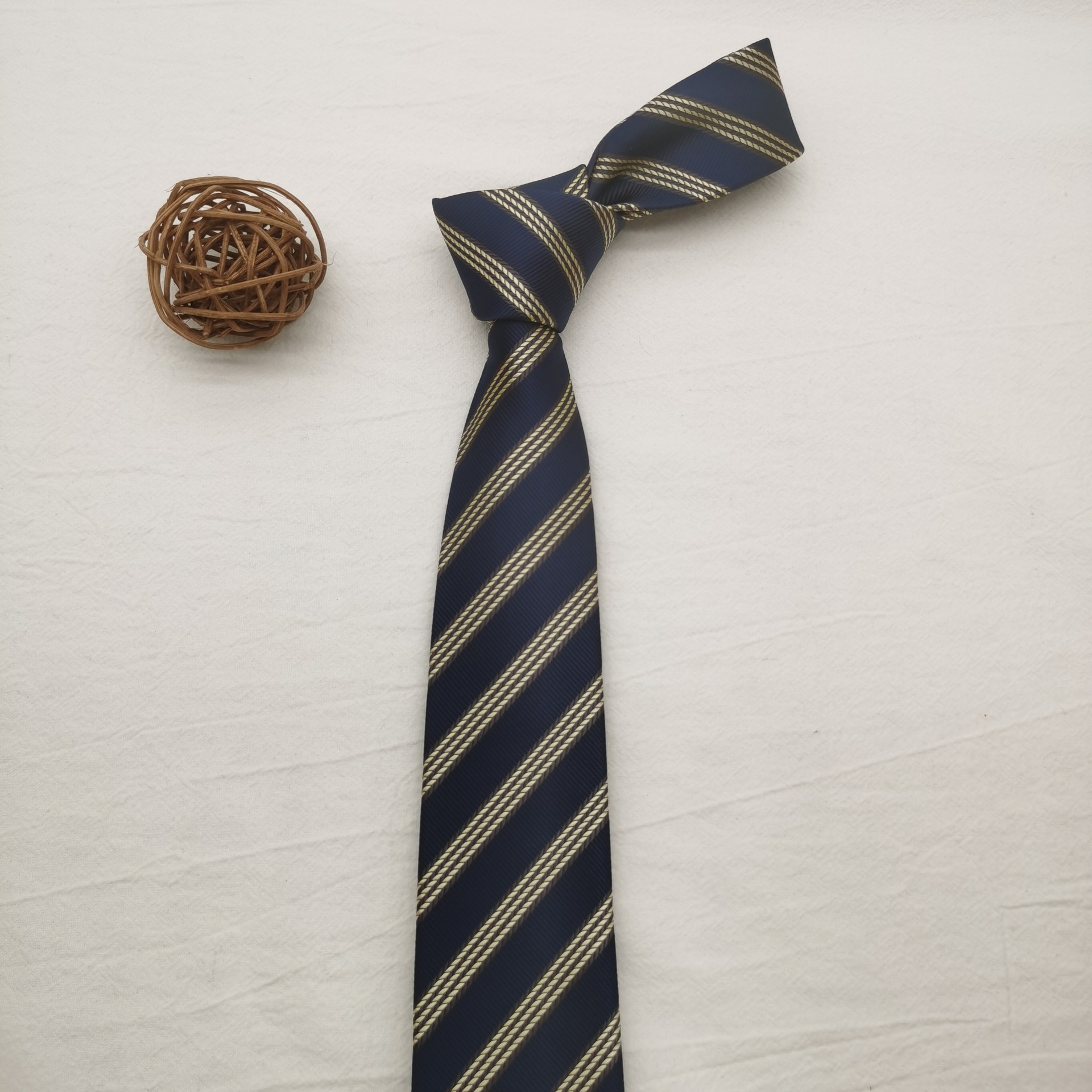 7cm条纹日系网格jkdk制服商务领带女ins潮复古装饰帅气手打款男士