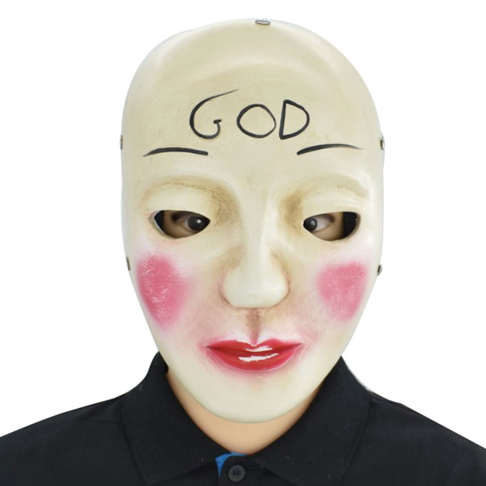 人类计划god十字架kiss me自由女神笑脸面具万圣节面罩道具脸谱新