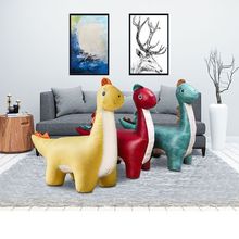 客厅卡通坐凳儿童网红恐龙造型科技布大号可坐成年人小毛驴动物