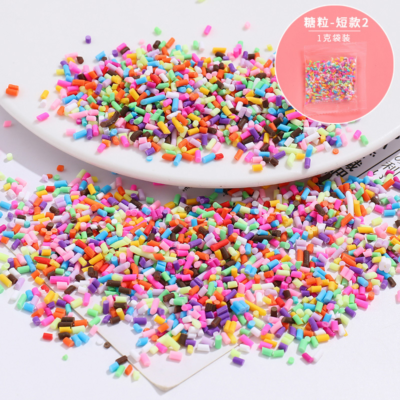 Factory Direct Sales DIY Cream Glue Color Tangli Soft Pottery Particles Goo Card Material Handmade Hair Clips Small Jewelry Accessories