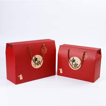 三层纸瓦楞包装礼盒现货手提牛皮纸瓦楞酒红色包装盒纸盒批发优惠