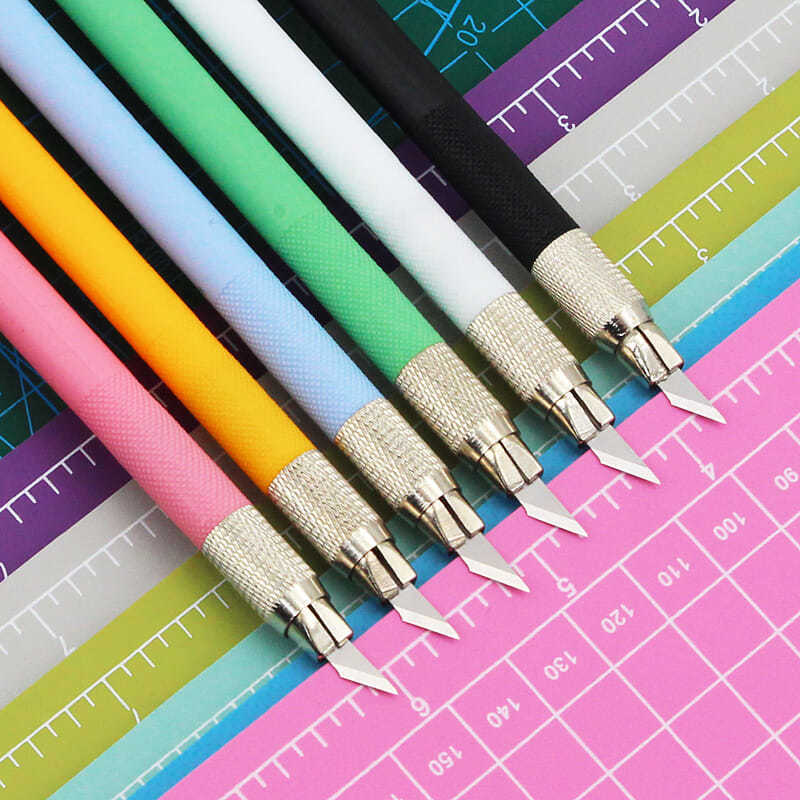 手帐刻刀909账笔刀剪纸美工刻刀学生木工具小黑套装裁纸纸