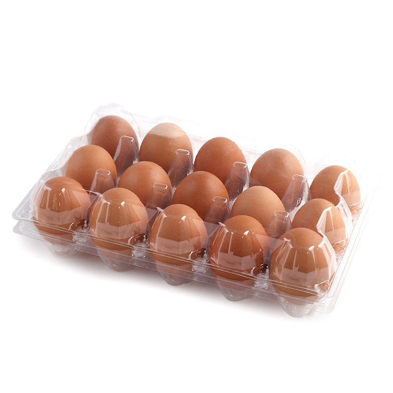 15枚塑料蛋托鸡蛋托盒子pvc蛋盒批发透明红色鸡蛋盒塑料盒鸡蛋托