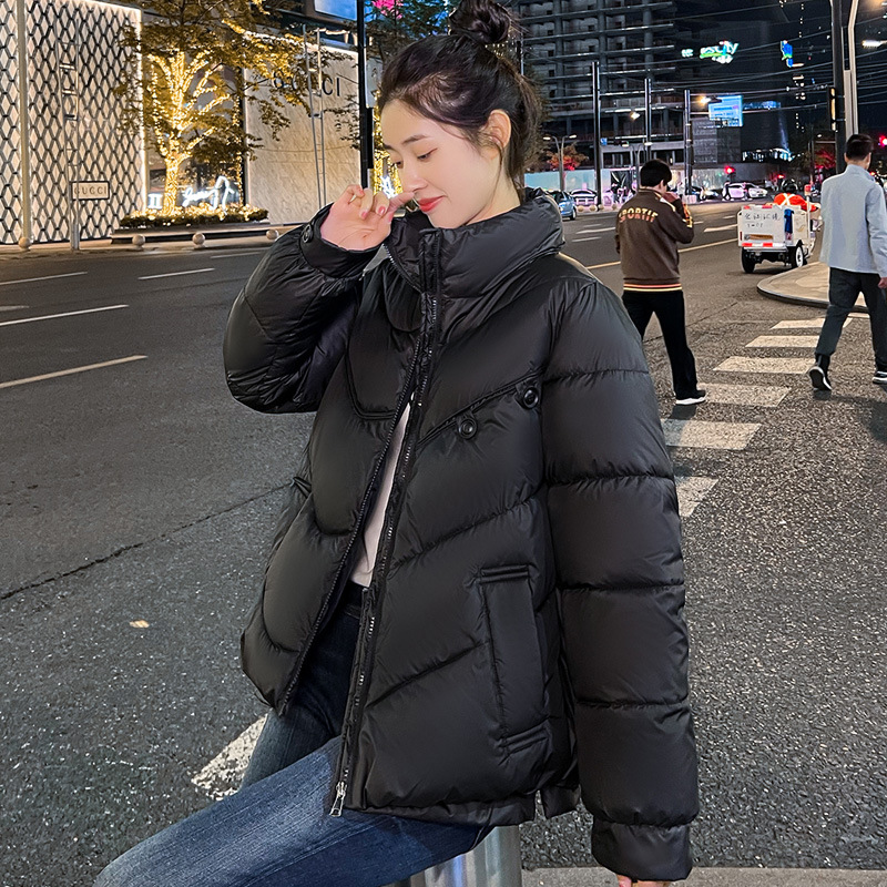 正品反季清仓特价韩版羽绒服女短款立领加厚宽松款服
