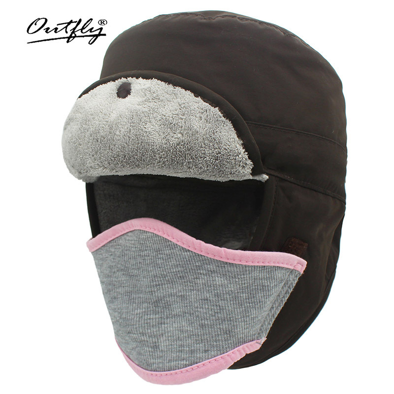 香薰儿童防泼水雷锋帽秋冬户外保暖滑雪护耳帽骑行俄罗斯帽跨境供采购