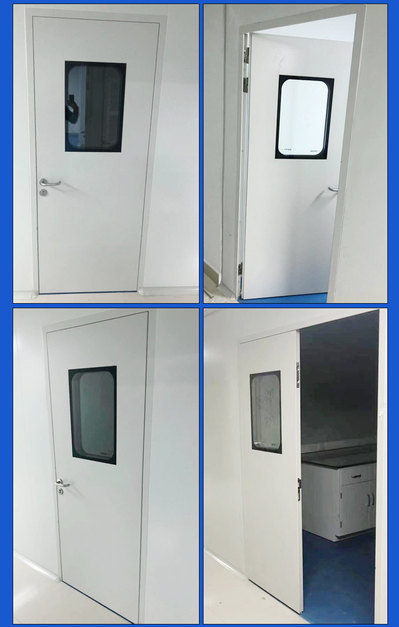 制药厂无尘车间洁净门 钢质净化子母门 医院车间不锈钢密封净化门