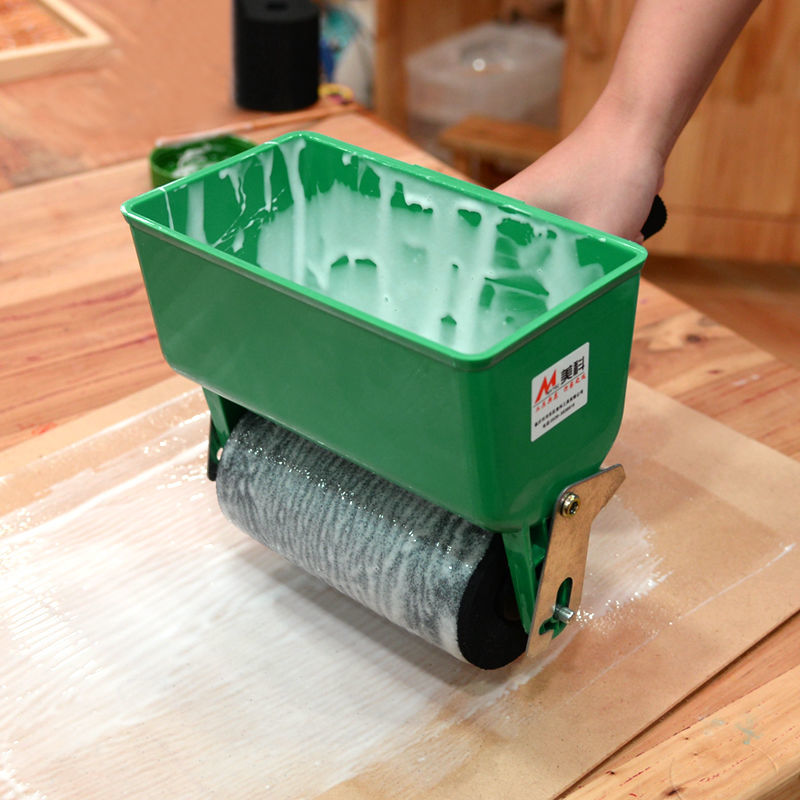 手动涂胶机 滚筒式涂胶器小型手工上胶木皮滚胶机纸箱刷胶机可调