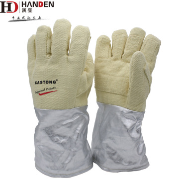卡司顿hdar-5t-38耐高温手套800-1000度隔热手掌加厚铝箔高温手套