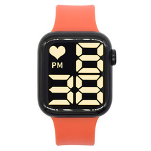 跨境新款热销led电子手表方形防水智能运动手表爱心款LED电子手表