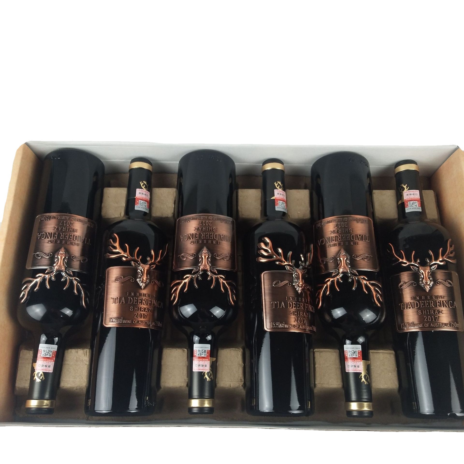 澳洲原瓶进口红酒重型瓶金属标15.