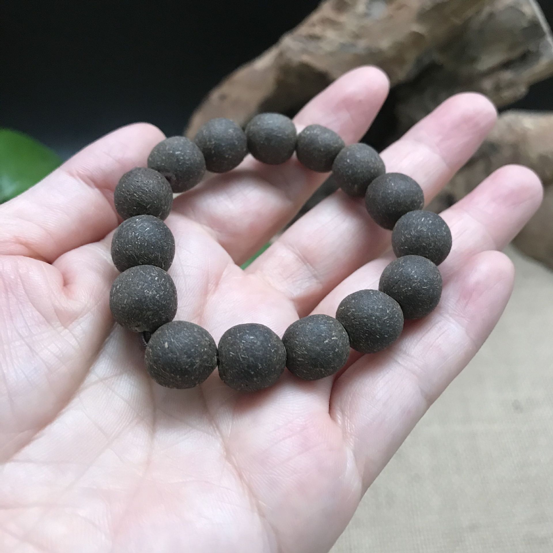 静慧文化 香味桂花香丸手串 降真香手串手链 古风合香老山檀手串