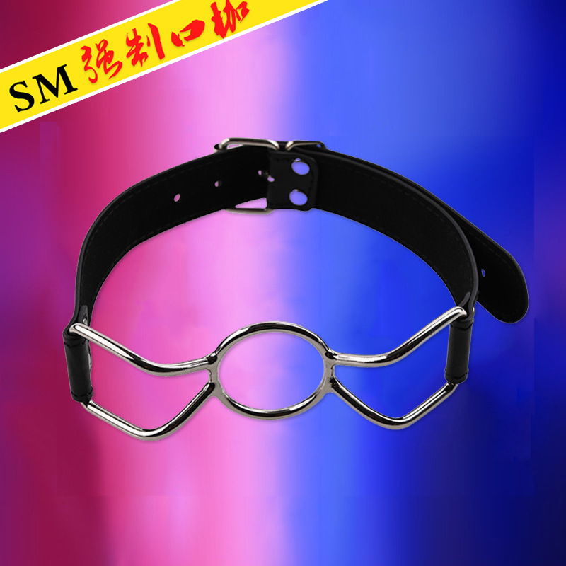 sm口塞强制流口水球固定男女防吐惩罚重口味口环另类深喉情趣用品
