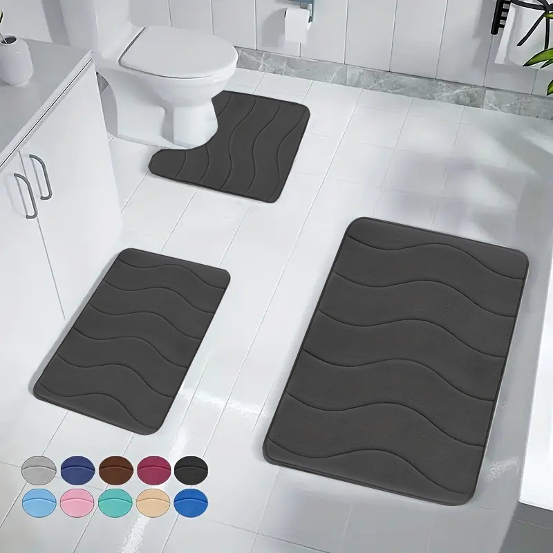 跨境浴室防滑垫门垫卧室进门脚垫家用地毯吸水垫子卫生间门口地垫
