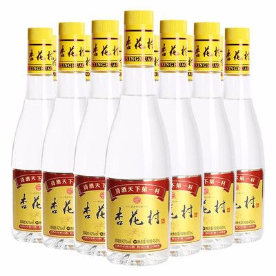山西白酒批发 金标杏花村42/53度清香型口粮酒整箱450ml*12瓶