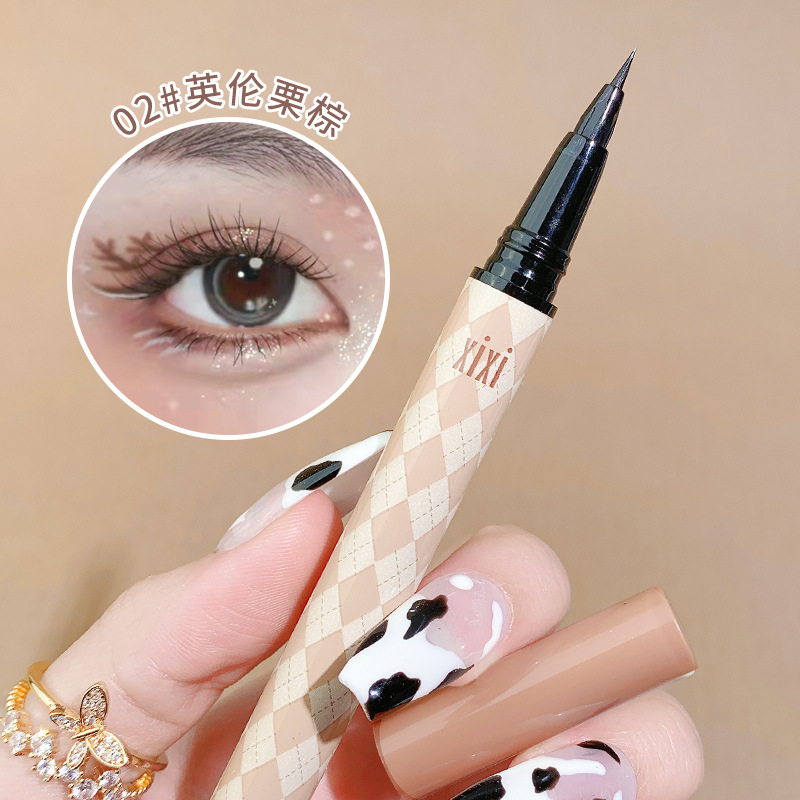 Xixi American Retro Color Eyeliner Waterproof Not Smudge Eye Shadow Pen Outline Shadow Eyelashes Liquid Eyeliner