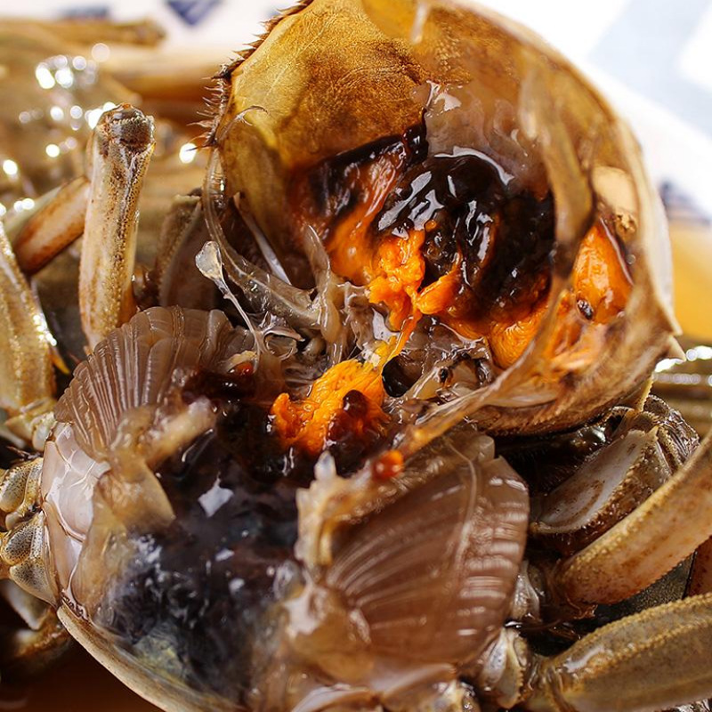 醉毛蟹酱蟹醉螃蟹小河蟹醉蟹河蟹800g宁波海鲜特产大闸蟹罐装即食