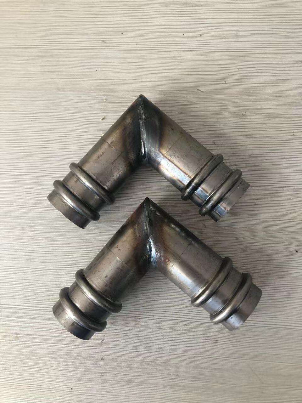 厂家直发42mm50mm54mm57mm声测管承台冷却管配件双接头 直角弯头