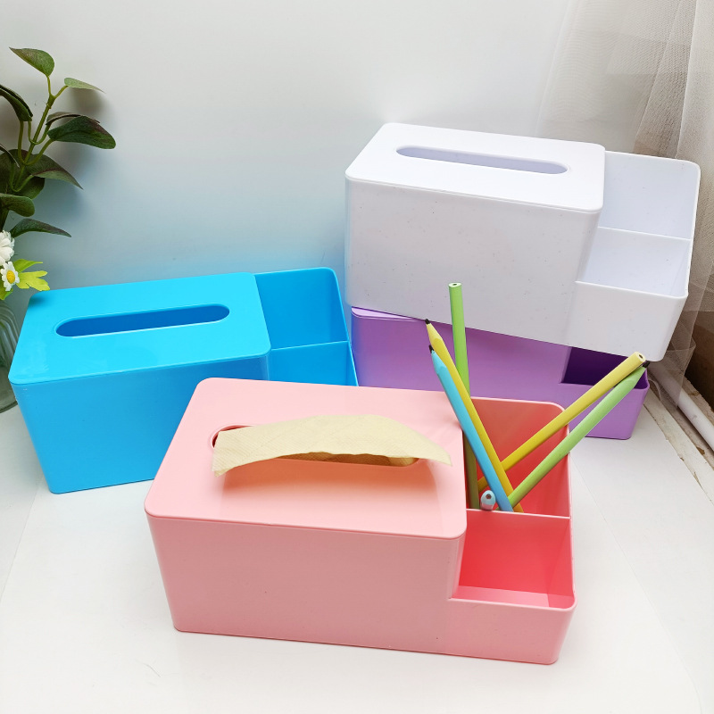 2024 New Candy Ribbon Storage Tissue Box Children's Handmade Diy Main Desktop Storage Tissue Box