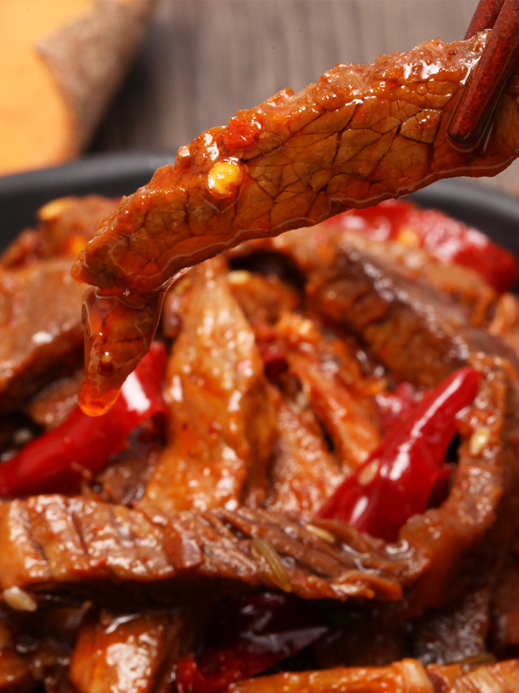 麻辣冷吃牛肉条熟食四川特产即食零食牛肉干肉食熟食真空牛肉小吃