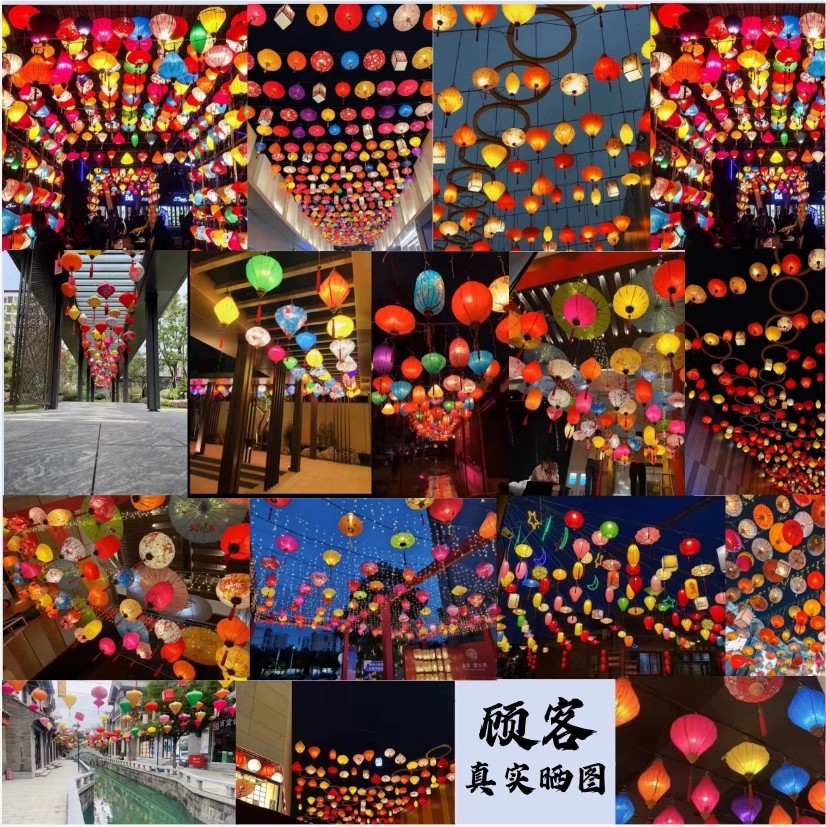 Outdoor Waterproof Luminous Decoration Website Red Lantern National Fashion Ancient Style Scenic Spot Shopping Mall Street Decoration opposite Sex Vietnam Lantern