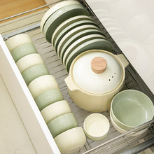 法式奶油风高颜值餐具家用陶瓷碗盘子可DIY自由组合碗碟套装