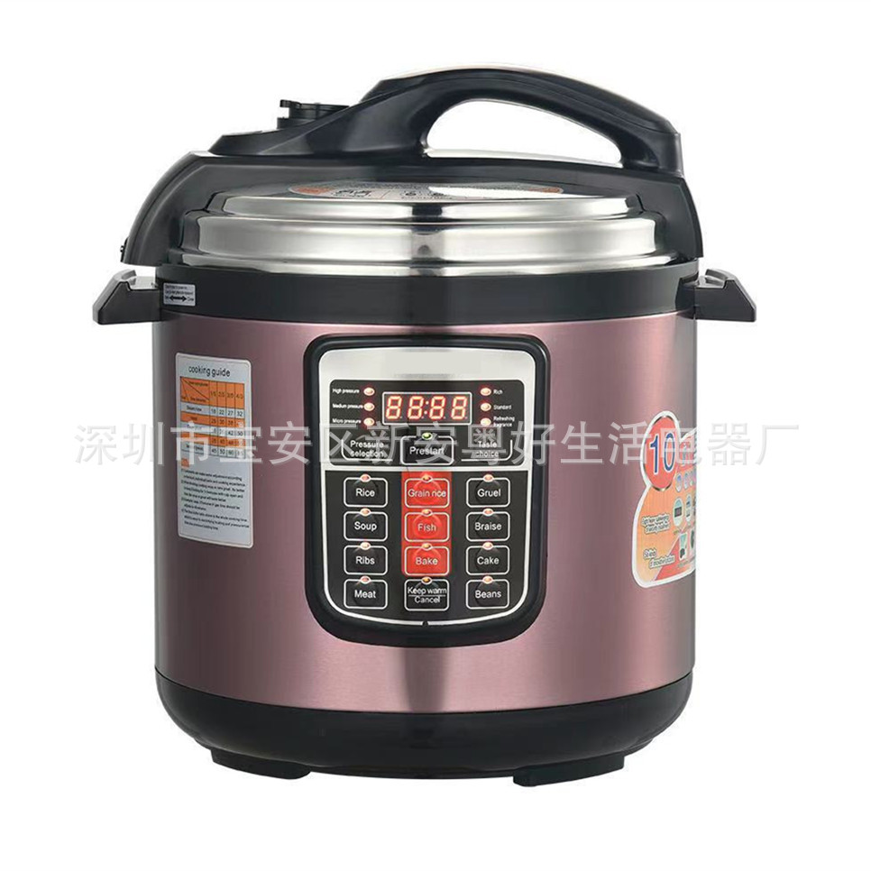 马来西亚英规 菲律宾美规英文跨境电压力锅Pressure Cooker 6L 8L