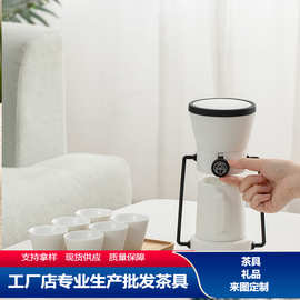创意自动茶具套装家用功夫泡茶神器陶瓷懒人茶壶批发商务礼品定制
