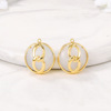 Manufactor wholesale Partially Prepared Products Jewelry parts Material Science Metal Opal circular Pendant diy Necklace, earring, pendant Manufactor wholesale Partially Prepared Products Jewelry parts Material Science Metal Opal circular Pendant diy Necklace, earring, pendant