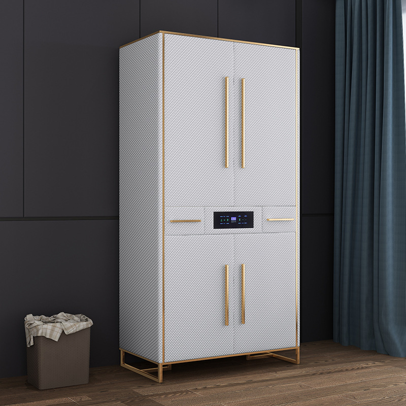 智能衣柜消毒除臭杀菌烘干家用小户型卧室柜子轻奢白色网红大衣橱