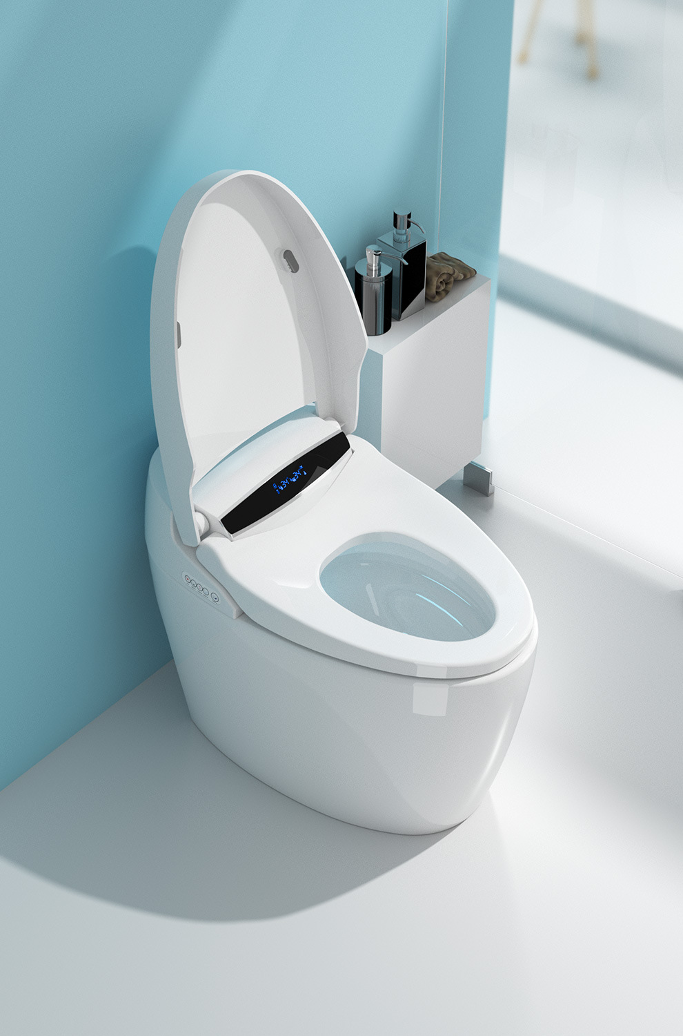 智能马桶一体式全自动电动无水箱家用小户型无水压限制墙排坐便器