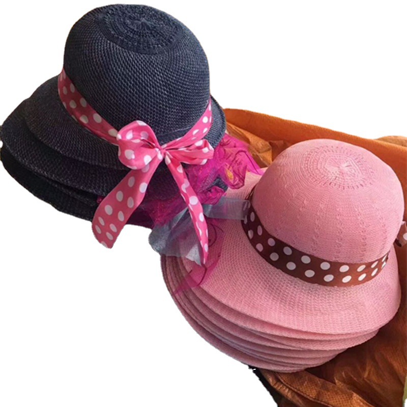 Summer Stall Night Market Hot Sale 5 Yuan Model Straw Hat Ladies 5 Yuan Model Summer Hat Sun Hat