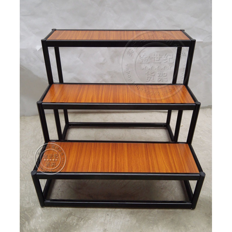 花店梯形货架展示架阶梯银行礼品架台阶式鞋架展会梯形台楼梯式架