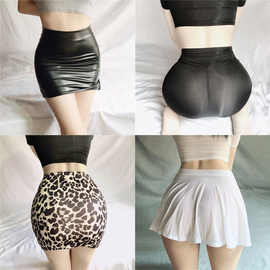 mini迷你齐屁超短裙透明一步裙夜店ol教师裙子走光老公半身裙ktv