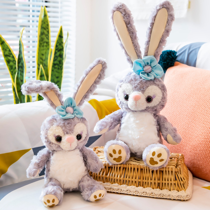 网红星黛露达菲兔毛绒玩具小白兔公仔玩偶抱枕儿童生日礼物布娃娃