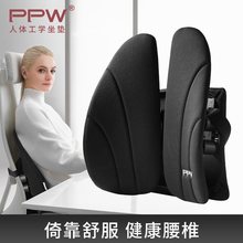 PPW久坐护腰靠垫办公室座椅人体工学腰垫腰椎椅子办公椅靠背垫