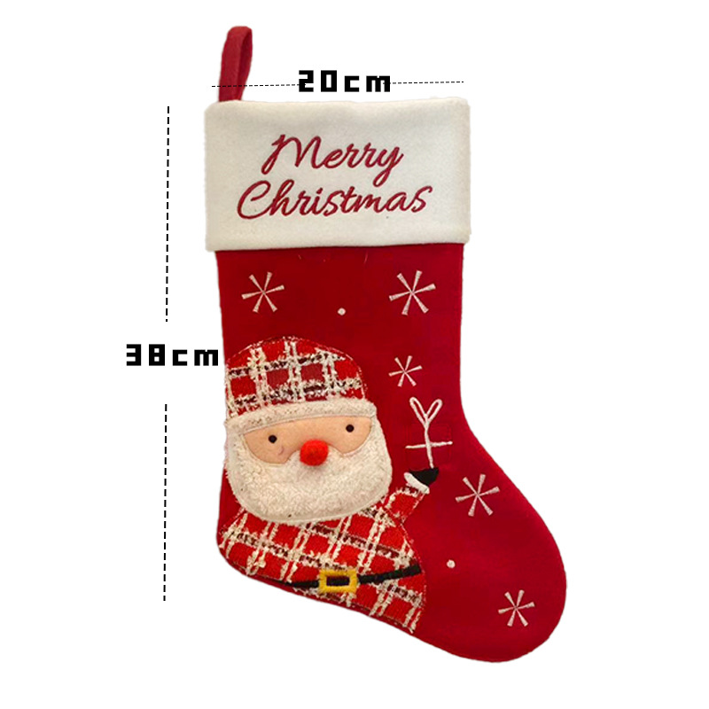 Hot Sale Christmas Stockings Christmas Gift Christmas Cartoon Pattern Snowman Christmas Decoration Christmas Pendant Saint