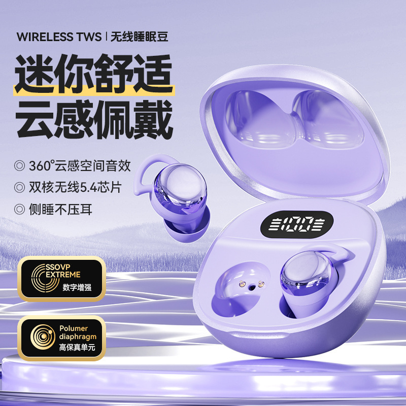 x62pro无线蓝牙耳机新款睡眠耳机金属漆面电量数显降噪