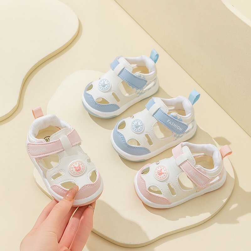 儿童凉鞋夏包头防踢婴儿凉鞋女学步凉鞋男防滑软底宝宝关键鞋批发
