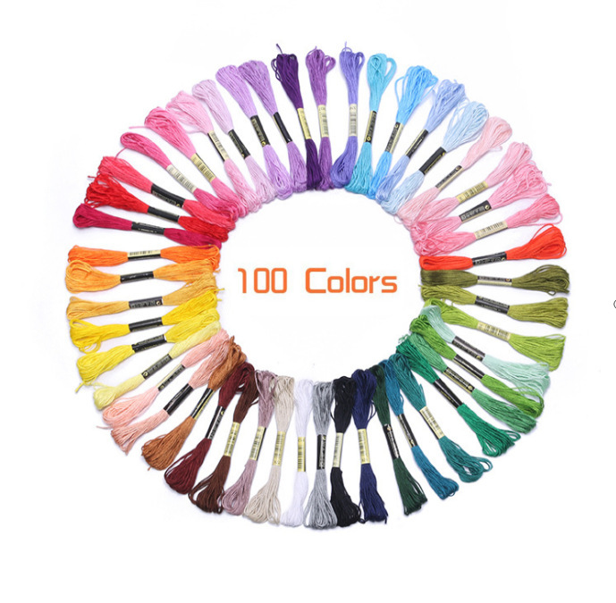 Cross Stitch Thread 50 Colors 100 Colors