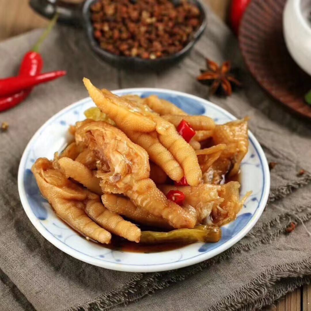 醋泡凤爪泡鸡爪一包250克温州风味酸辣农家醋泡泡椒凤爪-阿里巴巴