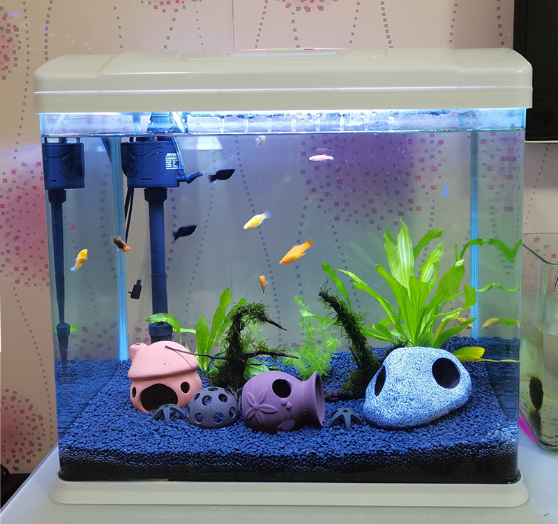 陶瓷躲避屋小鱼缸装饰摆件陶罐虾罐水族箱水草造景虾繁殖鱼窝异型