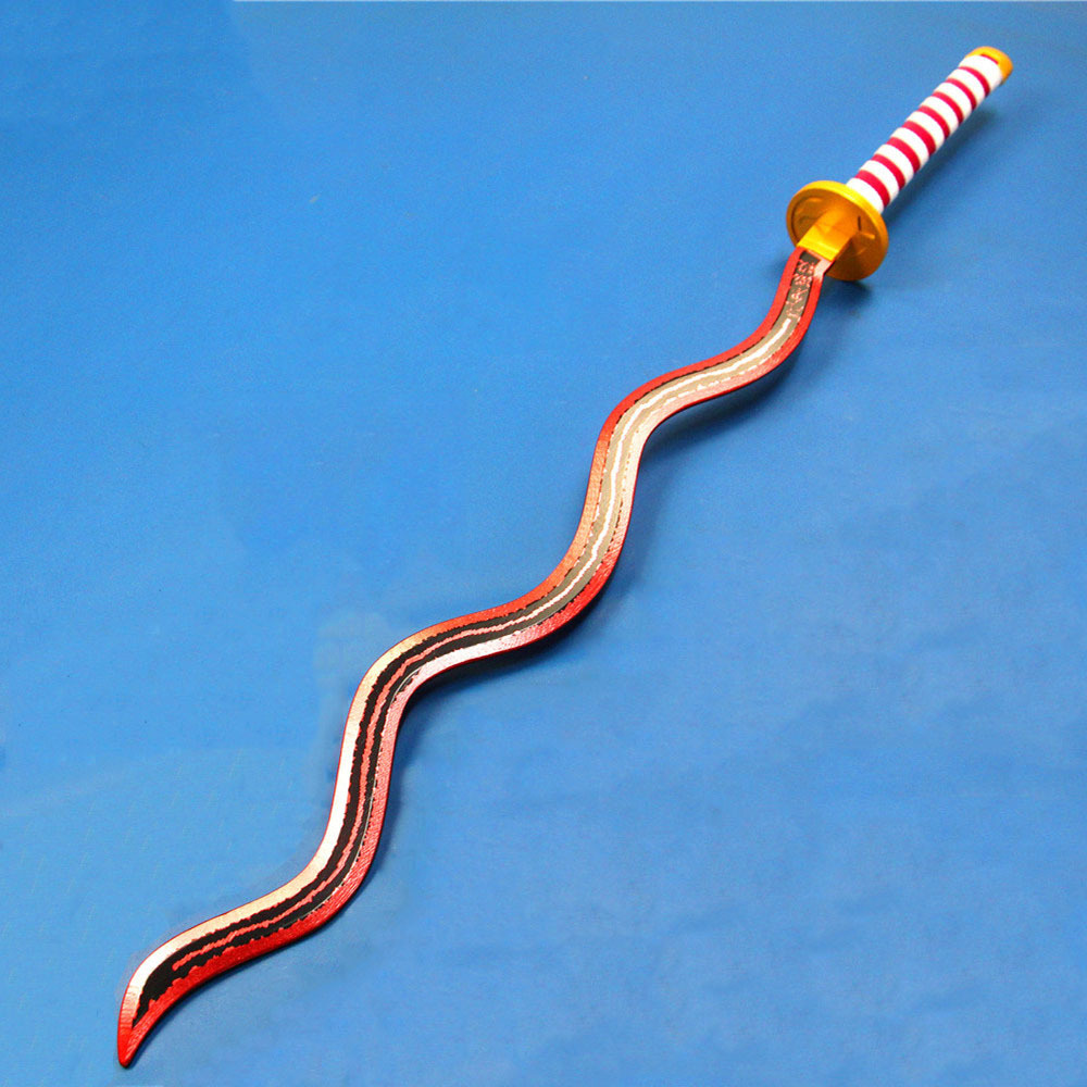 动漫道具武器碳治郎鬼灭之刃日轮刀鬼灭鬼蛇柱伊黑蛇刀剑未开刃