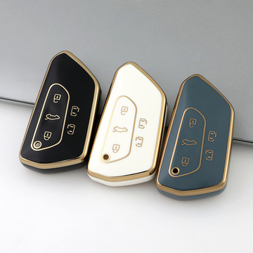 跨境爆款适用大众新款高尔夫钥匙套外贸出口凌渡途昂汽车钥匙包壳