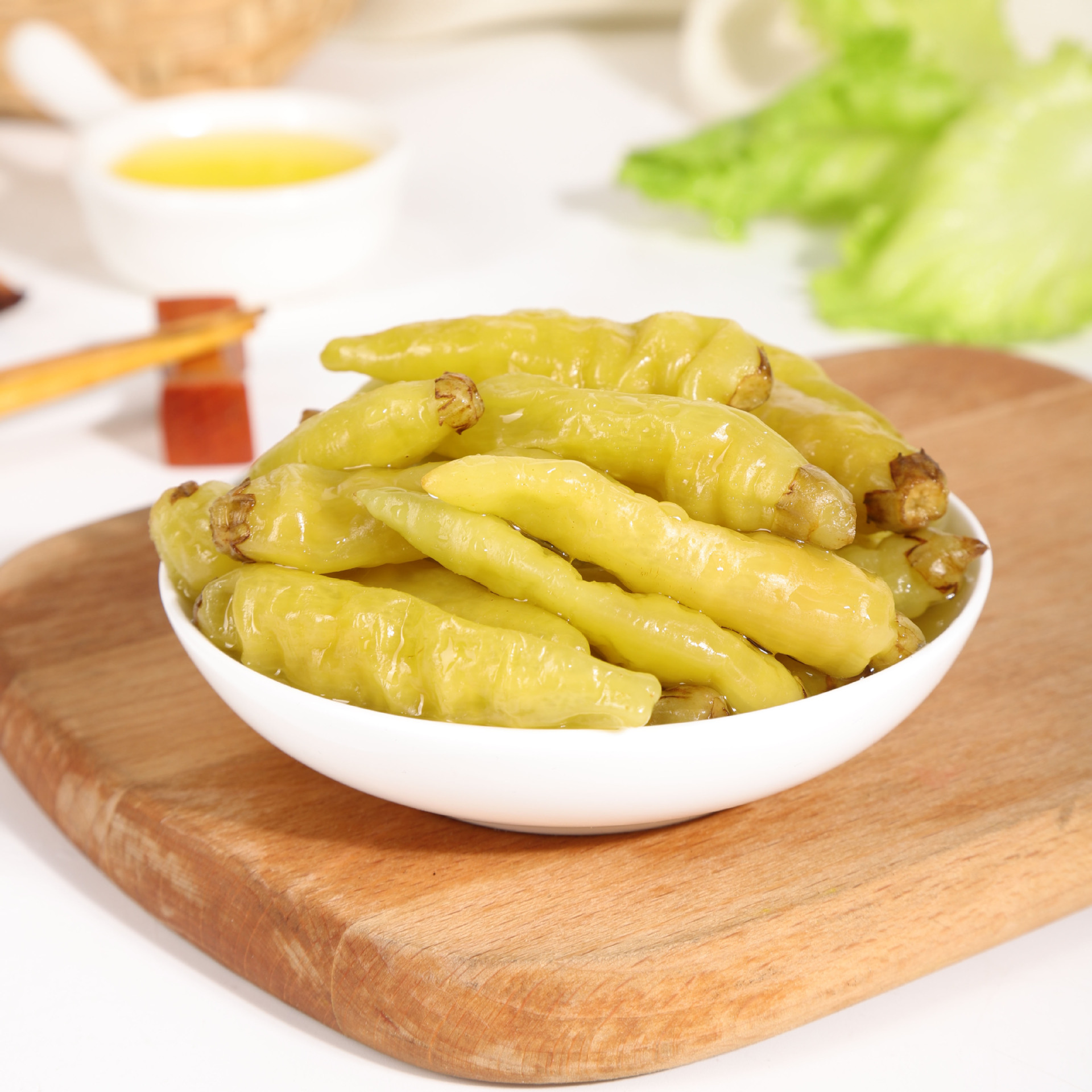 泡椒小米辣椒泡椒水野山椒泡凤爪调料四川泡菜400g袋装商用批发