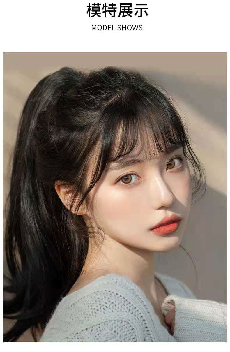 工厂批发疯抢 迷你轻薄鬓角加长假刘海 女隐形自然空气刘海假发片