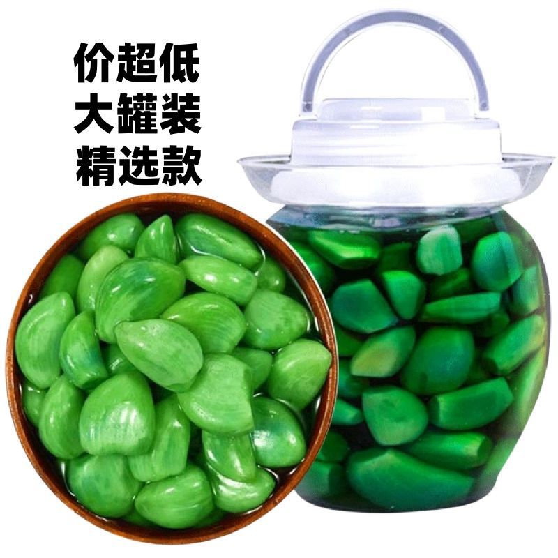 腊八蒜绿蒜糖蒜咸菜蒜头腌制泡菜绿糖醋蒜泡大蒜新鲜酒菜批发代发