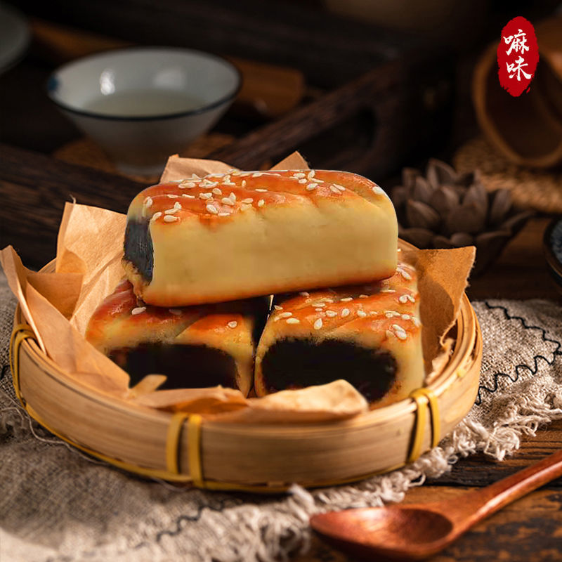 正宗枣泥卷金丝枣卷枣糕天津特产现做手工传统老味糕点心茶点美食