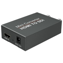 HDMI转双口3G SDI转换器分配器高清供电HDMI TO SDI转换器分配器