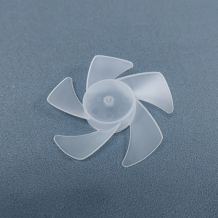 桌面无刷小扇叶塑料风扇叶80mm3寸5小风叶半透明磨砂小风扇